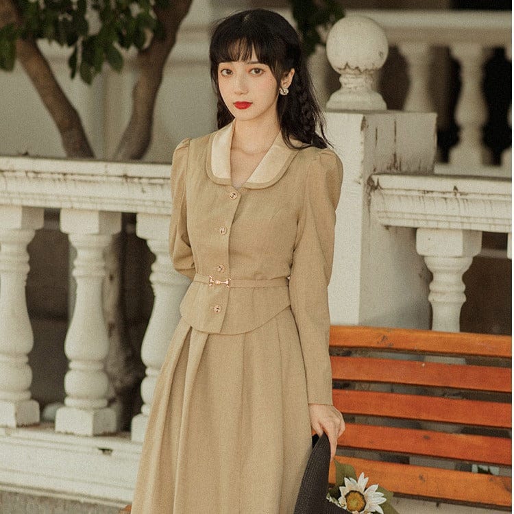 Winter Vintage Outfits 2-Piece Fashion Suit for Stylish Seasonal Looks - Image 3