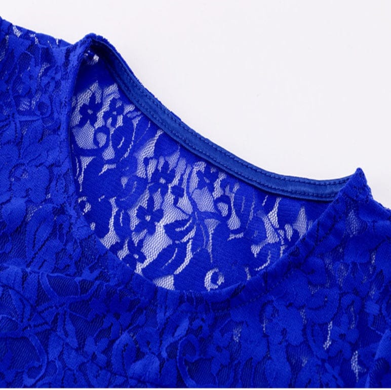 Royal Lace Party Dress for Elegant Short Event Fashion - Image 2
