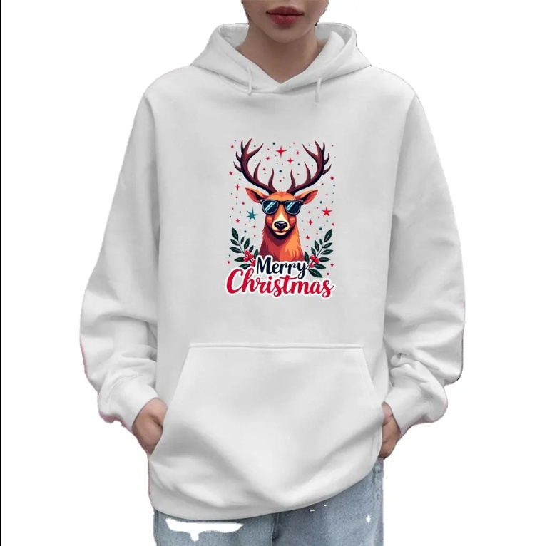 High Quality Christmas Can Be Customized Digital Printed Logo Men's And Women's Fashion Hoodies US Warehouse Stock - Image 2