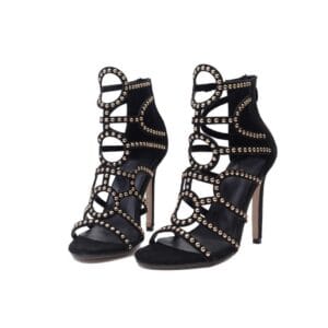 Women’s Suede High Heel Sandals | Hollow Fish Mouth Summer Heels