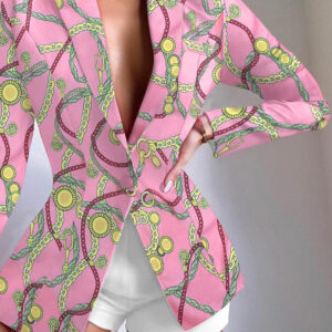 Women’s Casual Cotton-Blend Blazer | Long Sleeve Lightweight Jacket