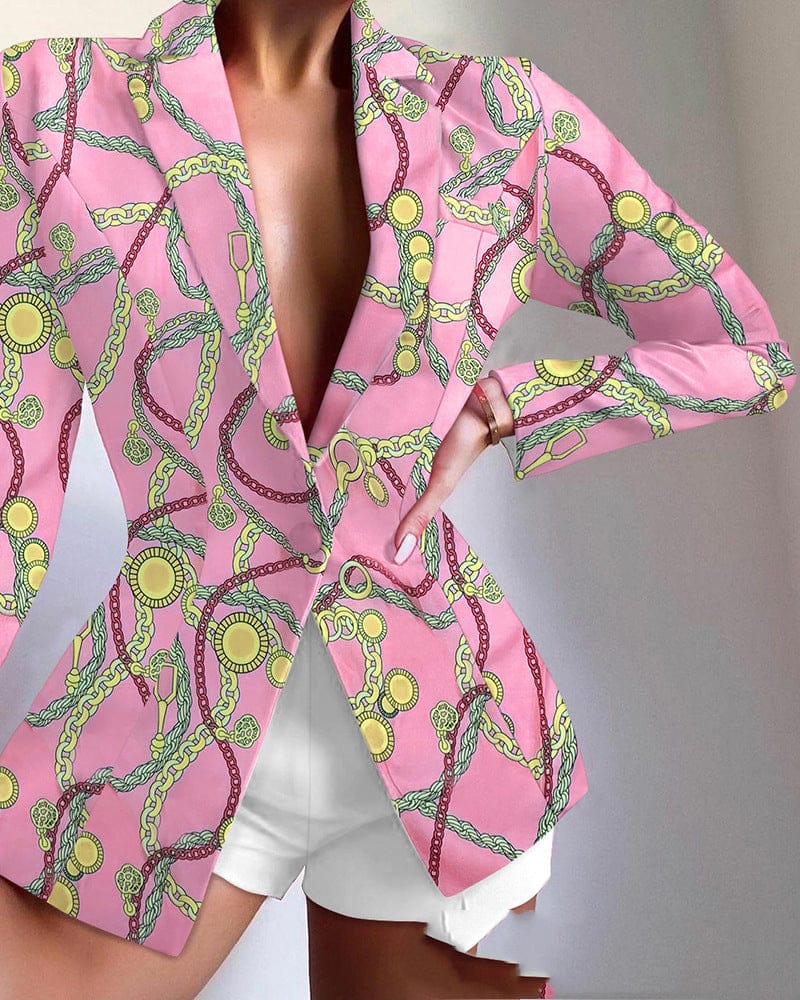 Women’s Casual Cotton-Blend Blazer | Long Sleeve Lightweight Jacket - Image 2