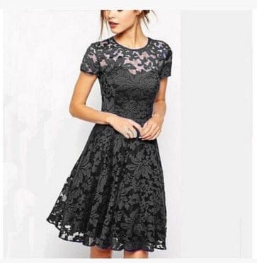Royal Lace Party Dress for Elegant Short Event Fashion - Image 3