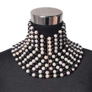 Women’s Geometric Pearl Necklace – Elegant Hexin Pearl Jewelry