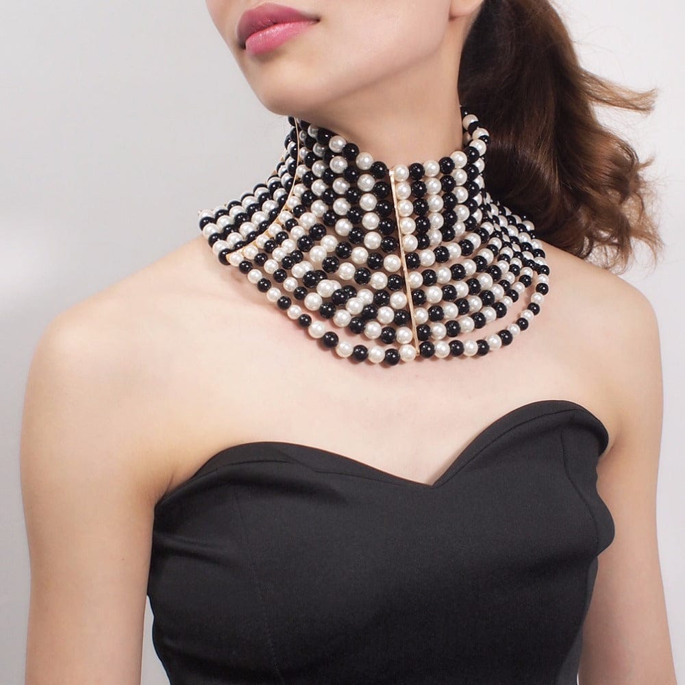 Women’s Geometric Pearl Necklace – Elegant Hexin Pearl Jewelry - Image 4