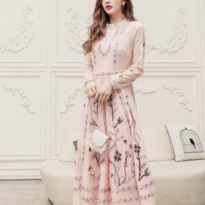 Temperament Embroidered Dress Skirt for Effortless Style