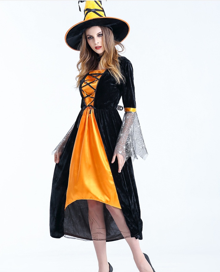 Women Scary Witch Costumes Sorceress Cosplay Costume For Halloween Carnival Fancy Dress Women Magic Moment Costume - Image 5