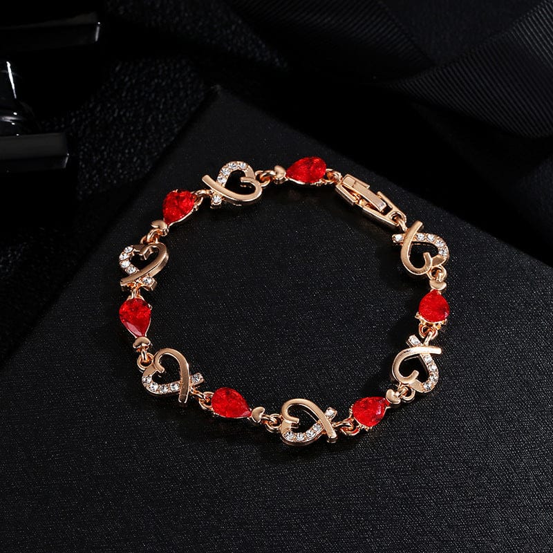 Valentines Rhinestone Copper Bracelet | Elegant Sparkle Jewelry - Image 2
