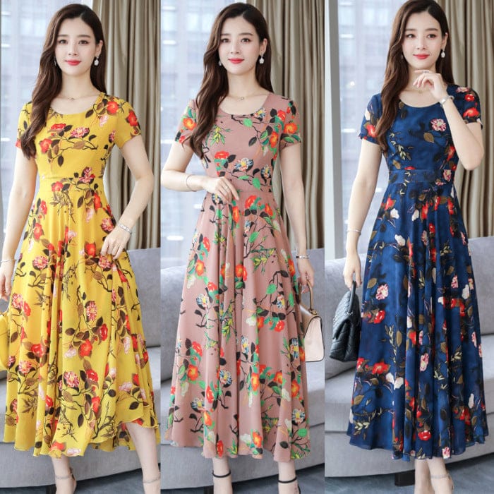 Korean Summer Style Floral Dress– Sweet Casual Summer Style - Image 3