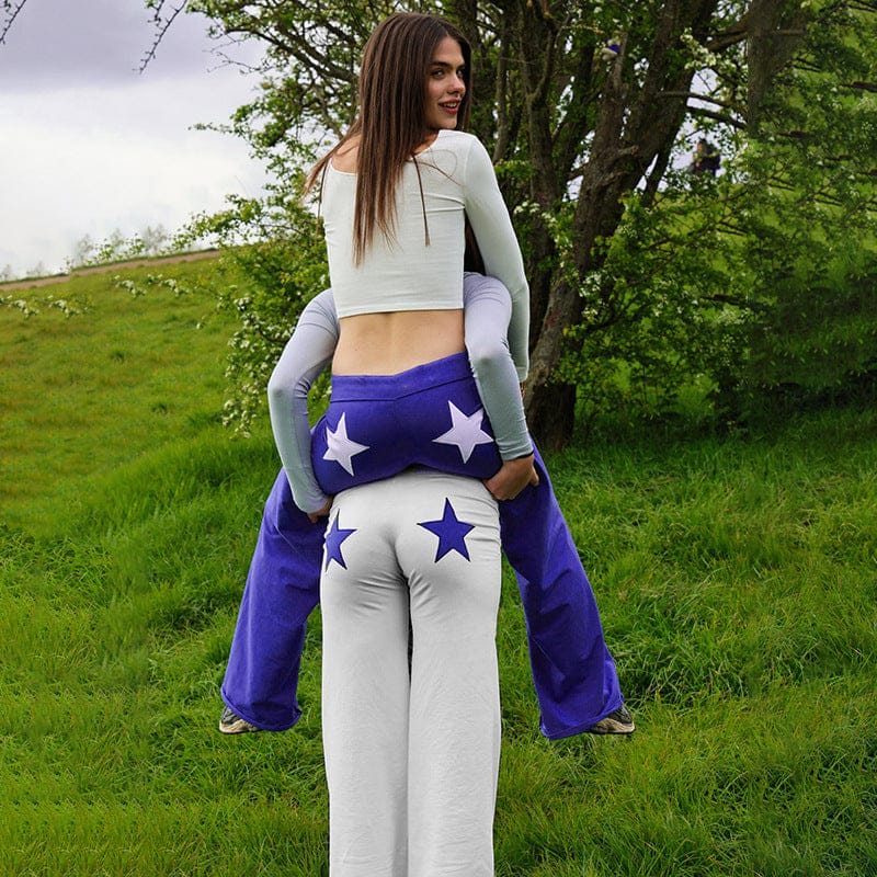 Women's Casual Straight Leg Pants Mid Waist Polyester Trousers - Image 4