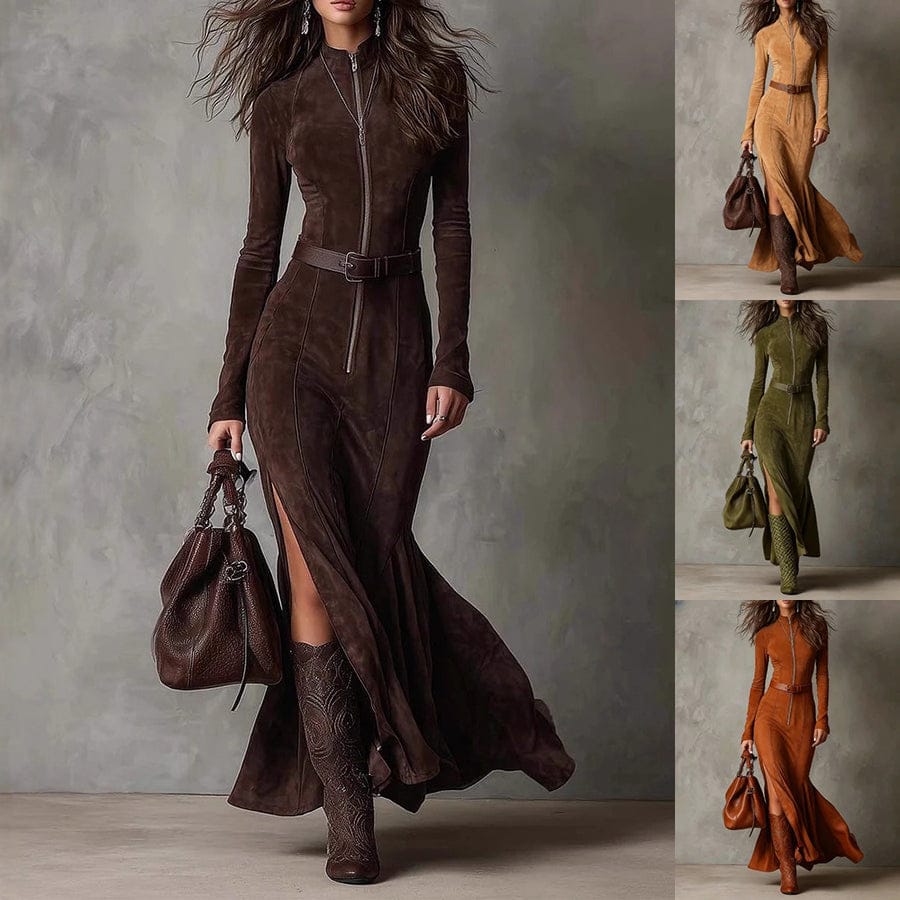 Long-sleeved Cowboy Dresses for Stylish Western Fashion