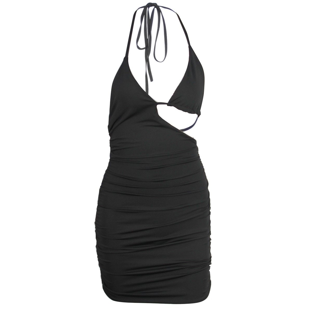 Women’s Strapless Bodycon Mini Dress | Patchwork Party Dress - Image 5