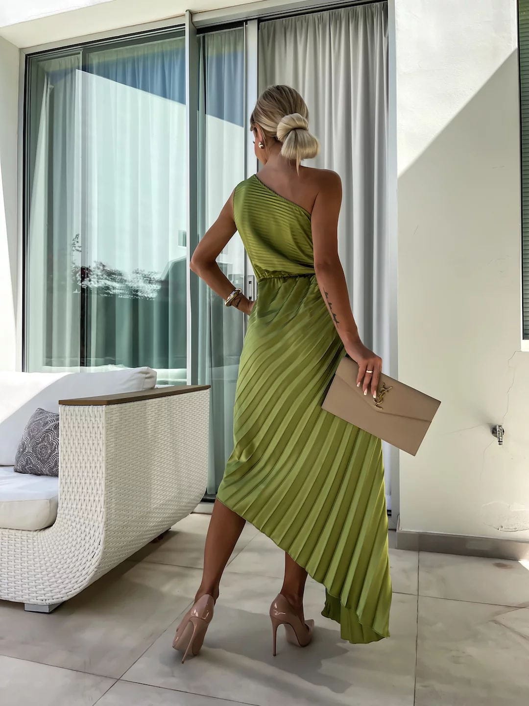 Women’s Sleeveless Fishtail Dress | Mid-Waist Mermaid Dress - Image 4