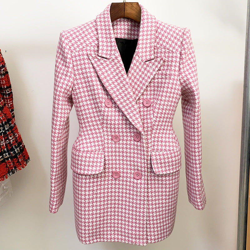 Wool Retro Double-Breasted Coat for Timeless Style - Image 4