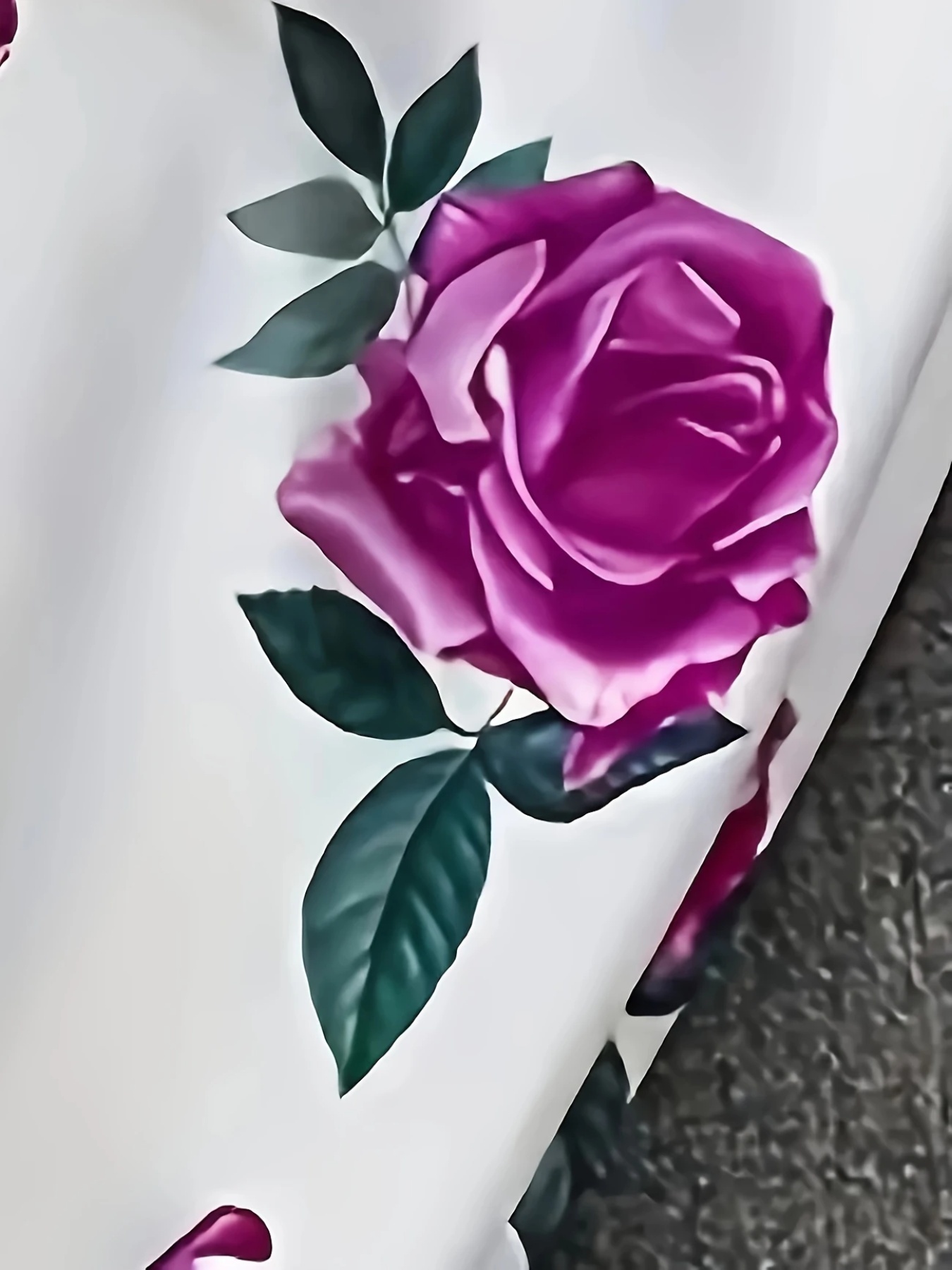 New Elegant And Fashionable Casual Floral Print Set, Double Breasted Purple Suit Jacket And Floral Print High Waisted Slim Pants, Spring And Autumn Women’s Clothing - Image 4