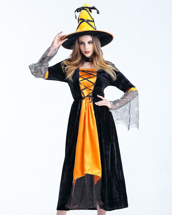 Women Scary Witch Costumes Sorceress Cosplay Costume For Halloween Carnival Fancy Dress Women Magic Moment Costume - Image 2