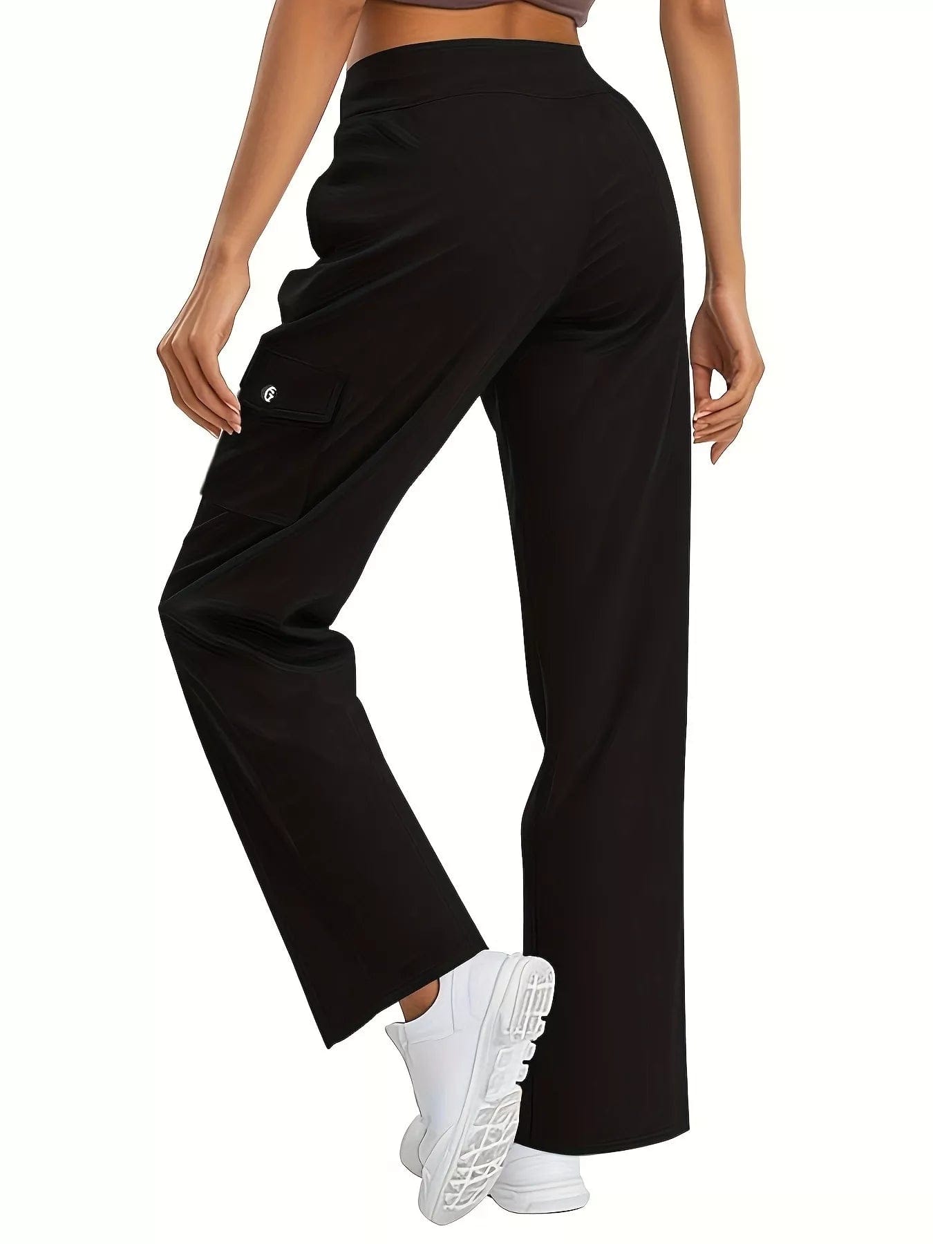 Relaxed Fit Active Pants with Drawstring Waist - Image 5