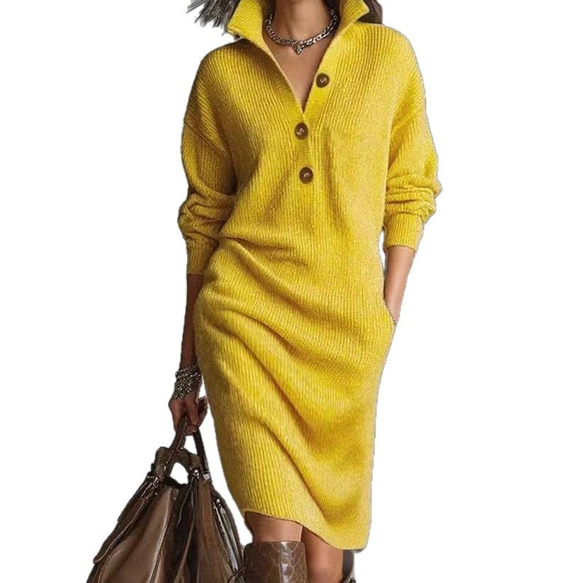 Fashion Sweater Dress: Warm Long-Sleeved Stylish Comfort - Image 4