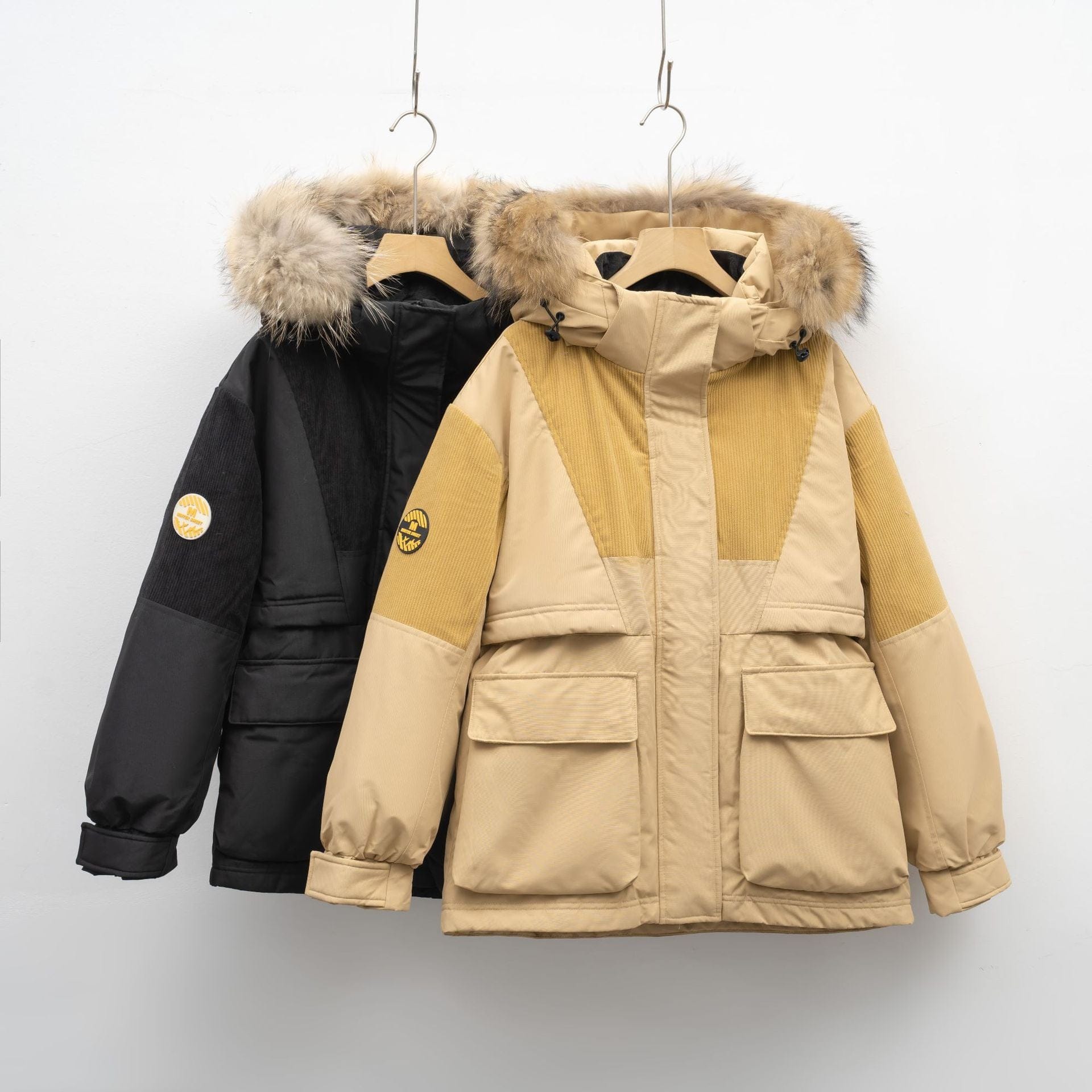 Women’s Faux Fox Fur Hooded Jacket for Stylish Workwear - Image 3