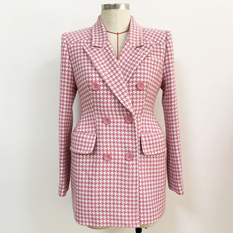 Wool Retro Double-Breasted Coat for Timeless Style