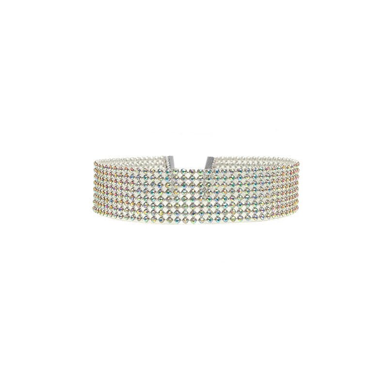Full Crystal Rhinestone Choker Necklace – Elegant Statement Jewelry - Image 5