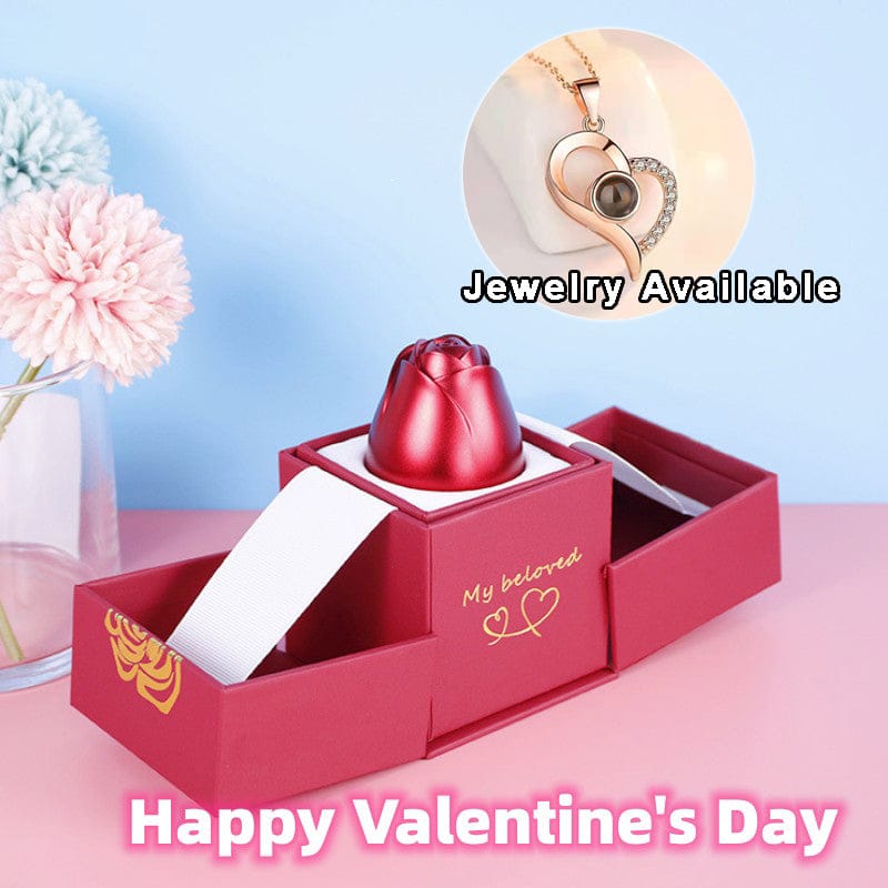 Valentine’s Day Gift: Ethnic Crystal Necklace with Rose Gift Box - Image 2
