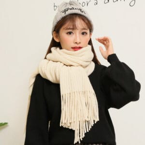 Winter Versatile Warm Wool Scarf for Women