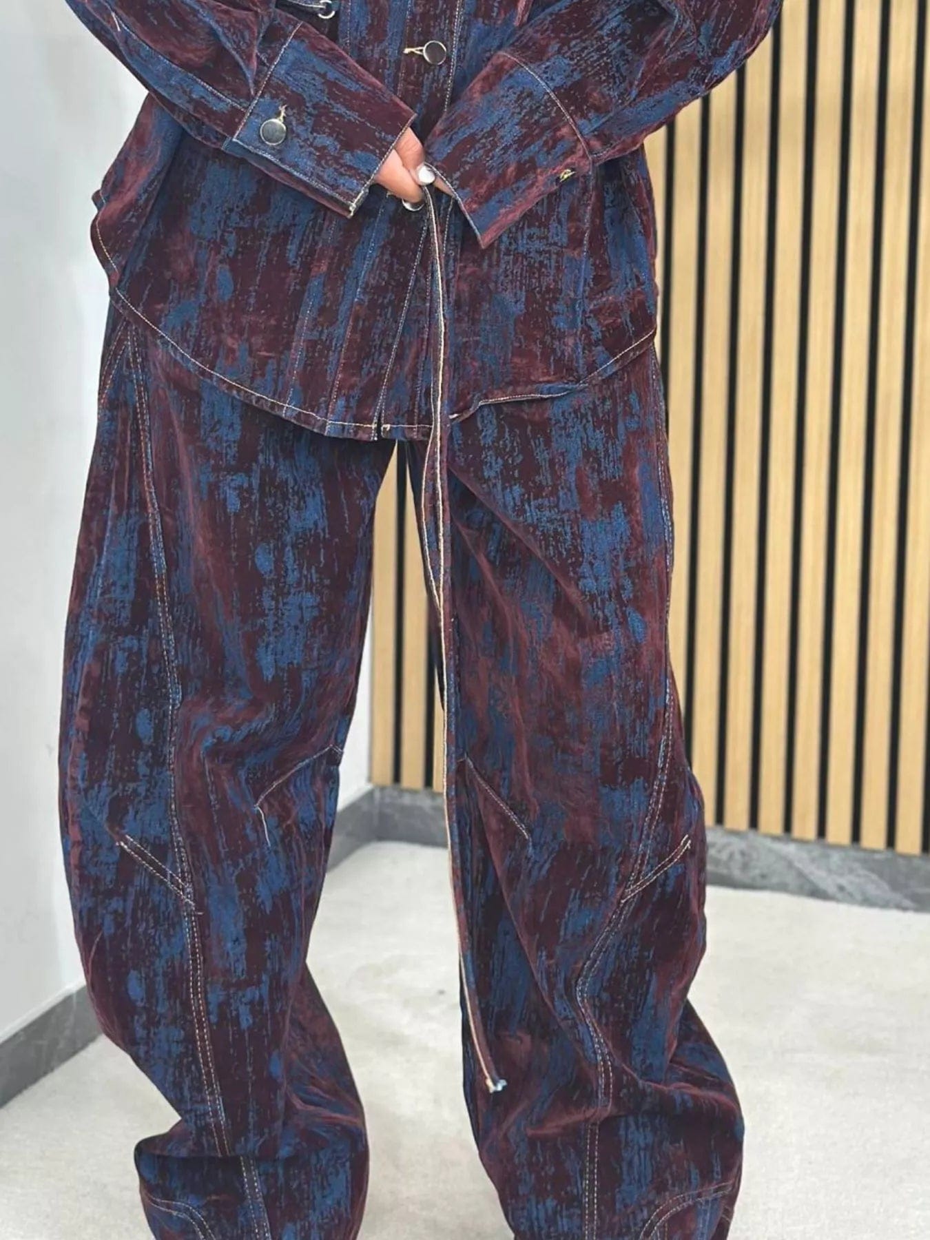 Laced Up Button Up Jacket and Jeans - Image 5
