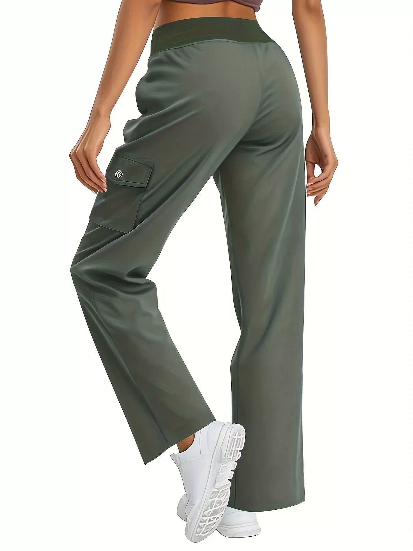 Relaxed Fit Active Pants with Drawstring Waist - Image 2