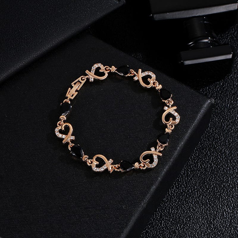 Valentines Rhinestone Copper Bracelet | Elegant Sparkle Jewelry - Image 5