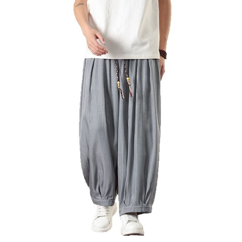 Men’s Straight-Leg Cropped Pants – Casual Trousers - Image 5