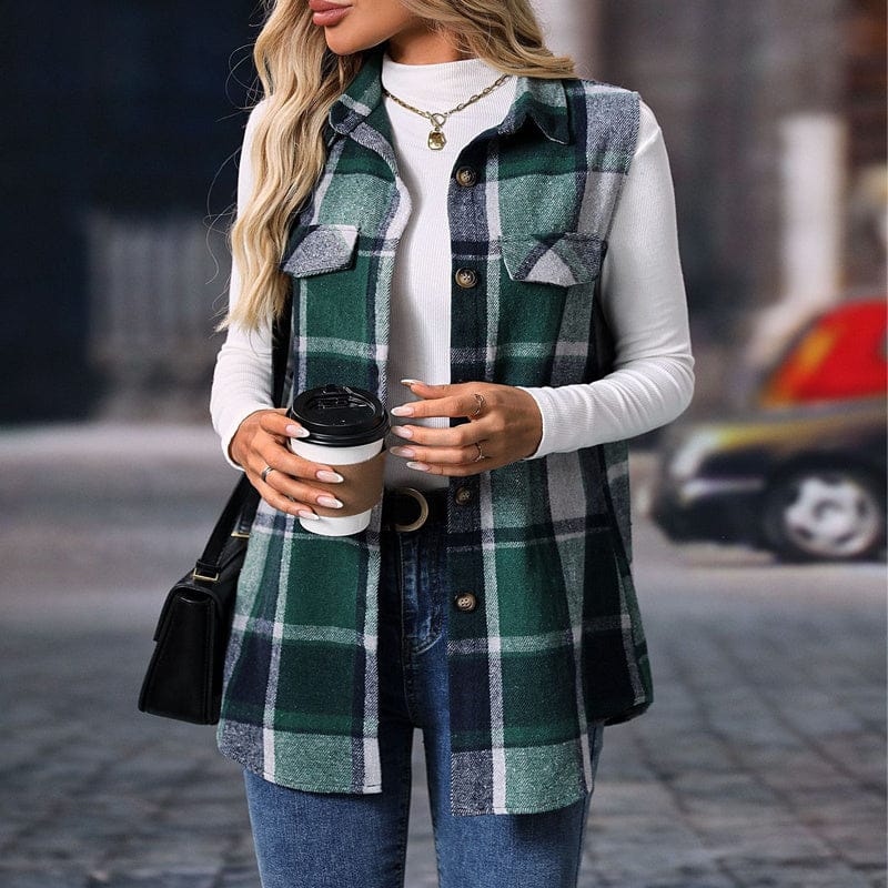 Long Sleeveless Jacket for Effortless Spring and Fall Layering