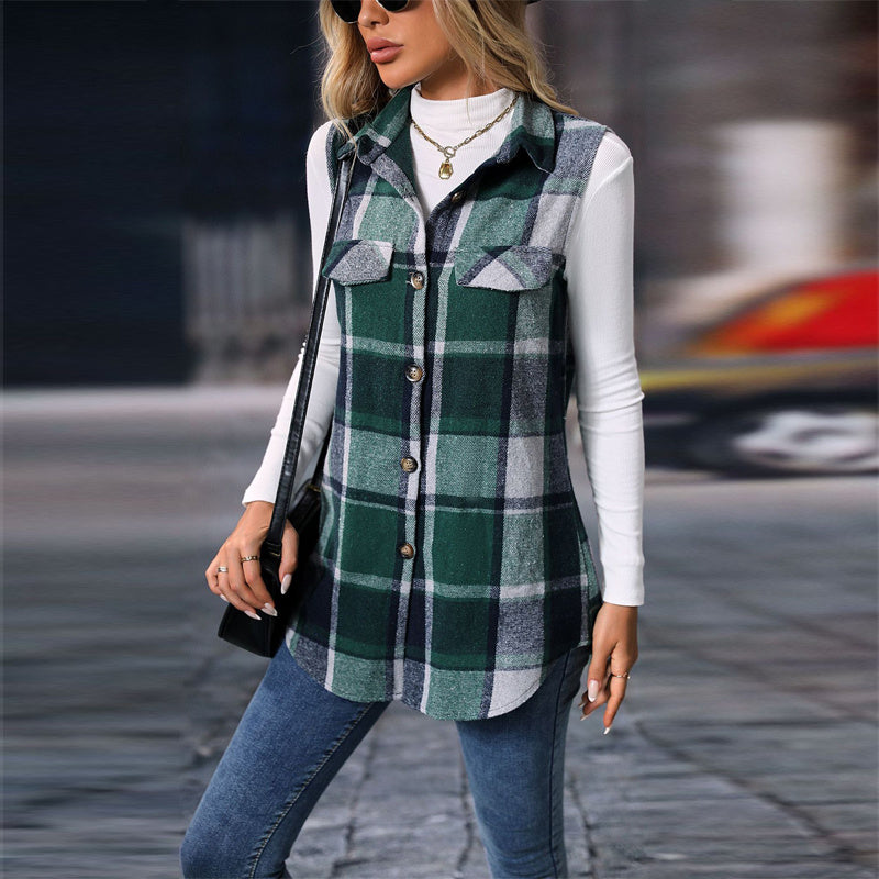 Long Sleeveless Jacket for Effortless Spring and Fall Layering - Image 5
