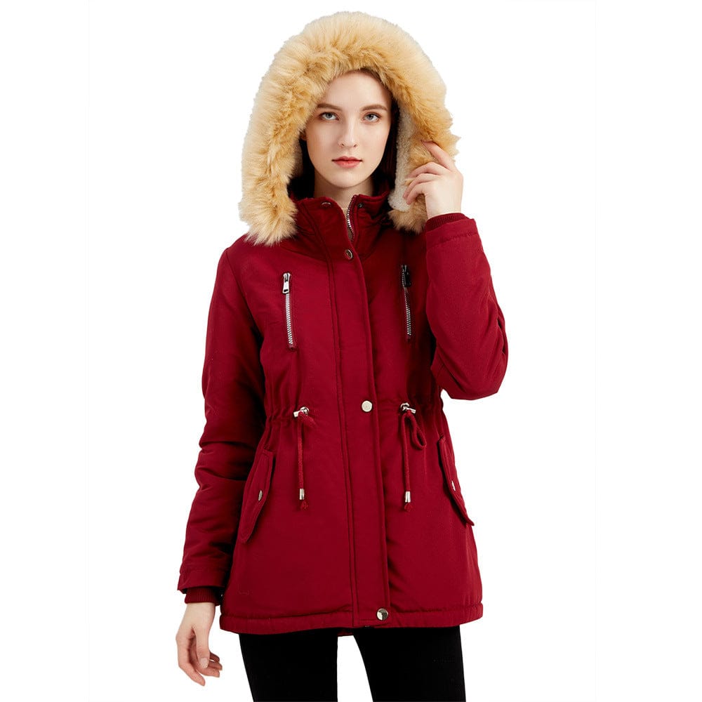 Women’s Insulated Winter Coat with Hood - Image 3