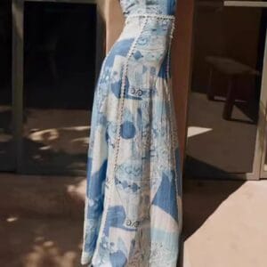 Printed Square Neck Cami Maxi Dress for Effortless Style and Comfort