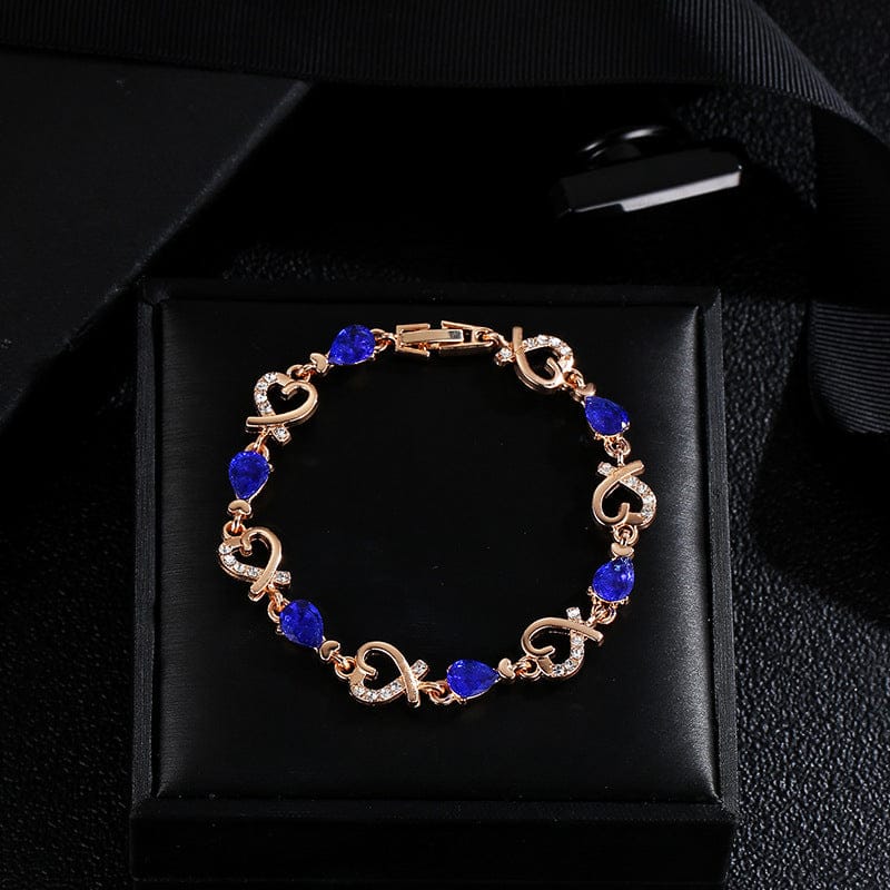 Valentines Rhinestone Copper Bracelet | Elegant Sparkle Jewelry - Image 3