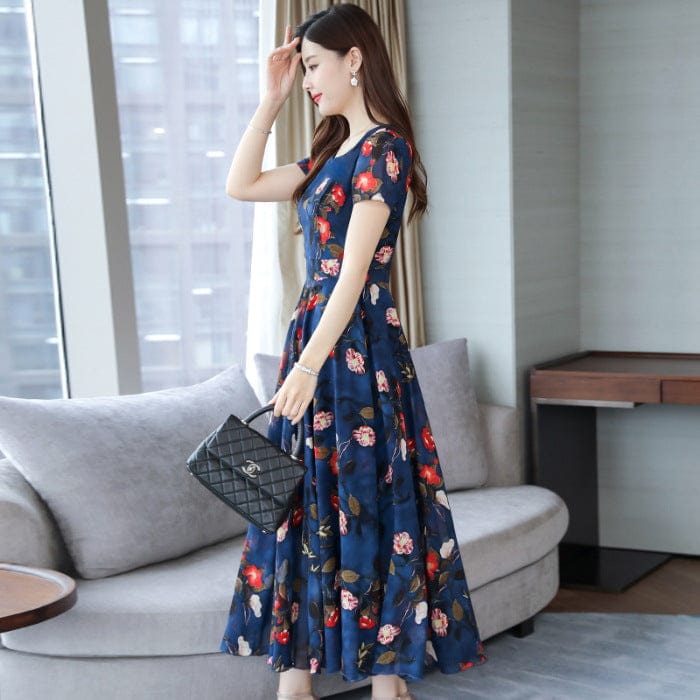 Korean Summer Style Floral Dress– Sweet Casual Summer Style - Image 4