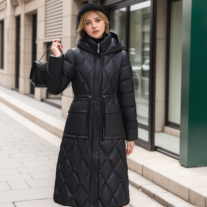 Hooded Winter Down Jacket for Women - Stylish & Warm - Image 3