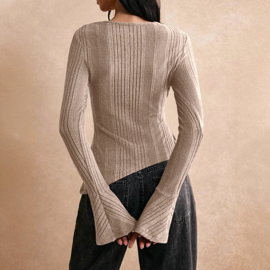 Women’s Slim Fit Long Sleeve T-Shirt | Casual Pullover Top - Image 2