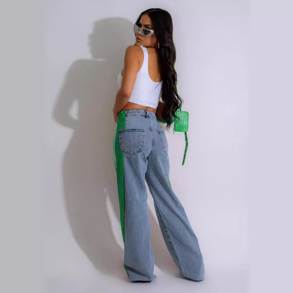 Women’s High-Waist Straight-Leg Denim Pants | Stretch Fit - Image 3