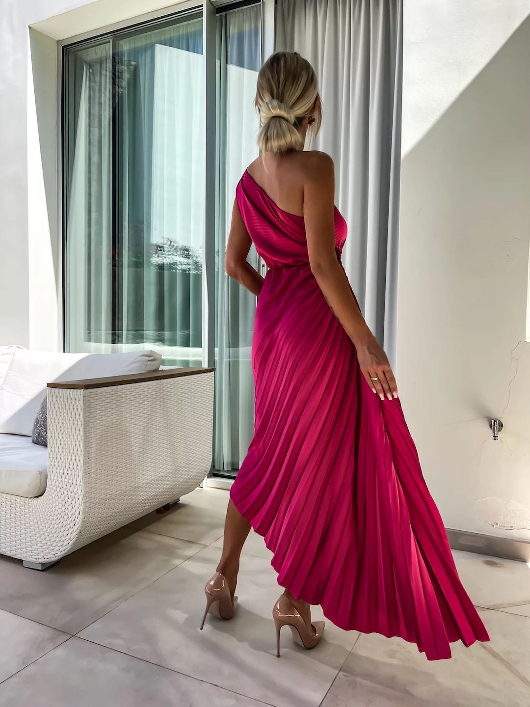 Women’s Sleeveless Fishtail Dress | Mid-Waist Mermaid Dress - Image 3