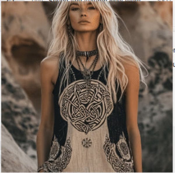 Artistic Vintage Tank Top | Slim Fit Summer Top - Image 4
