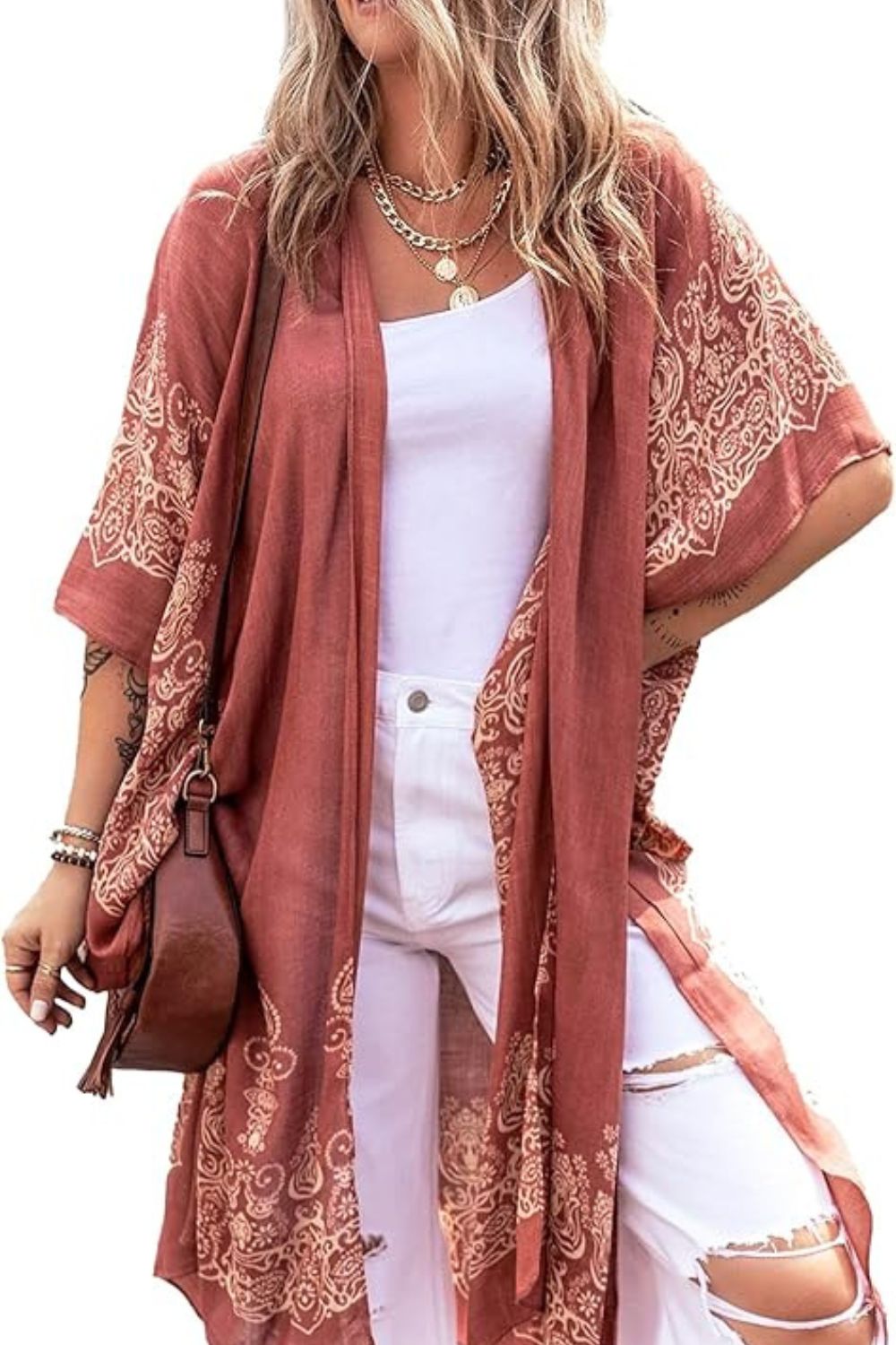 Floral Beach Cover Up Loose Swimsuit Bathing Suit — Amazon summer outfit ideas for women 2026