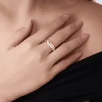 Minimalist silver ring for women by SUBSTYEL