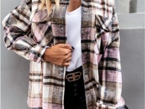 Plaid Button-Down Shacket for Effortless Stylish Layering