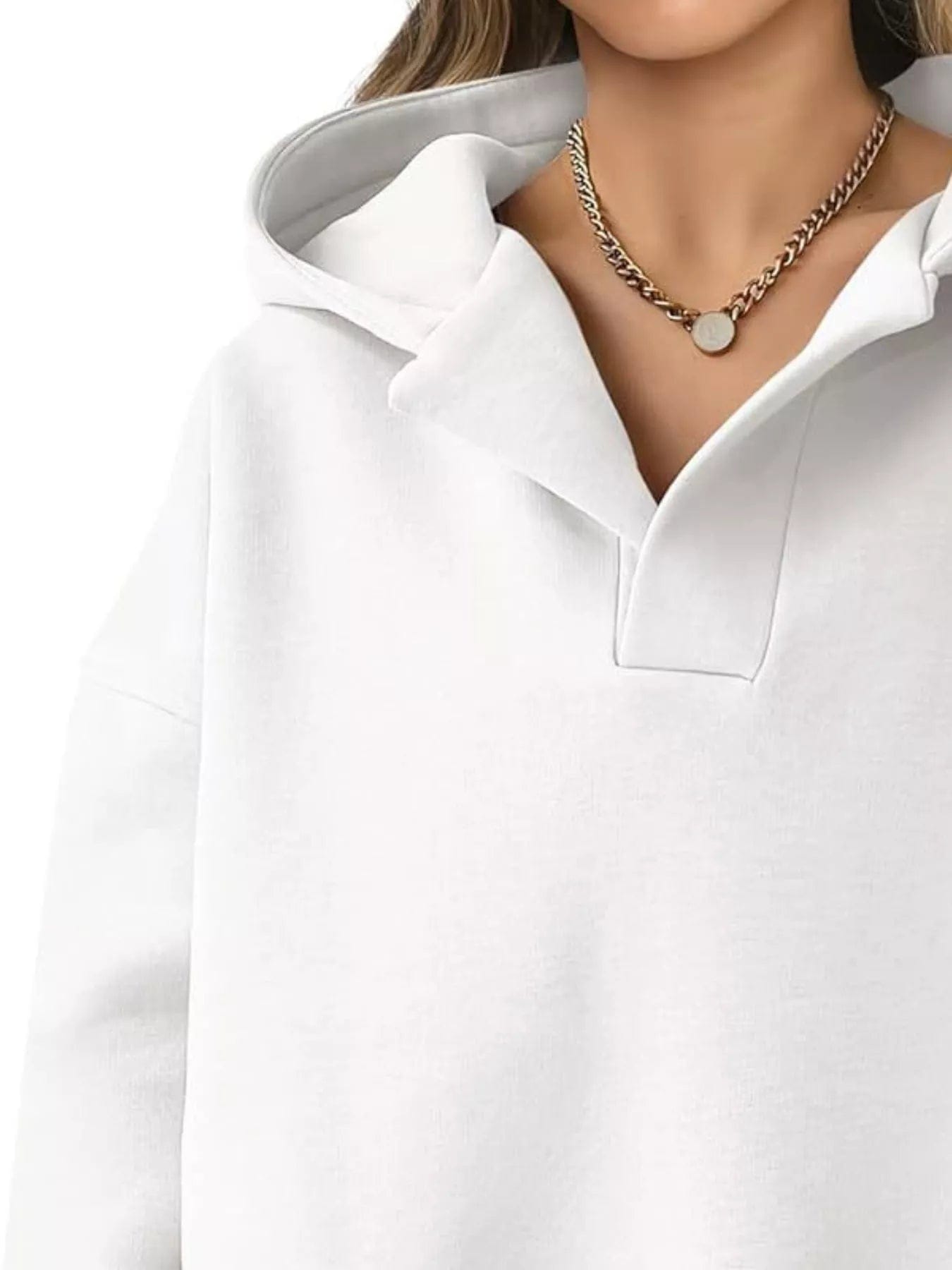 Dropped Shoulder Sweatshirt - Long Sleeve Style for Ultimate Comfort - Image 2