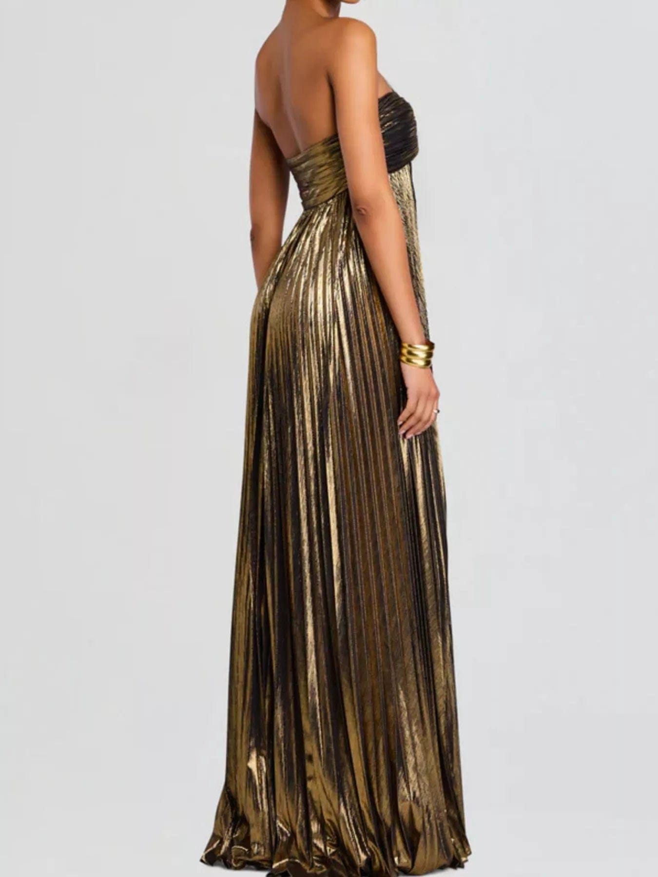 Split Sweetheart Neck Maxi Dress with Elegant Split Design - Image 5