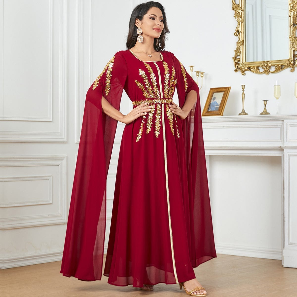 Embellished Wedding Guest Dress for Elegant Celebrations - Image 2
