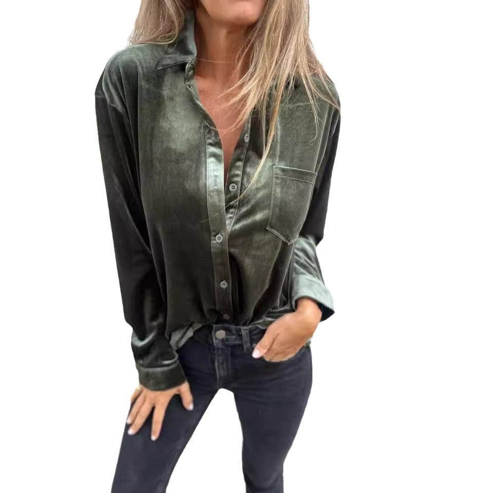 Long Sleeve Solid Color Tops for Everyday Wear - Image 2