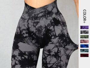 Women’s Seamless Tie-Dye Activewear Set – Yoga, Gym & Running Outfit
